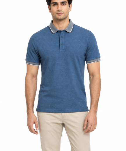 Steel Blue Classic Polo