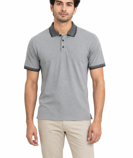 Heather Grey Classic Polo