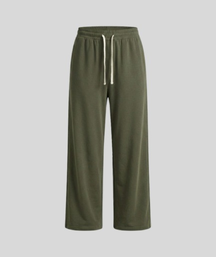 Olive Green Wide-Leg PJ