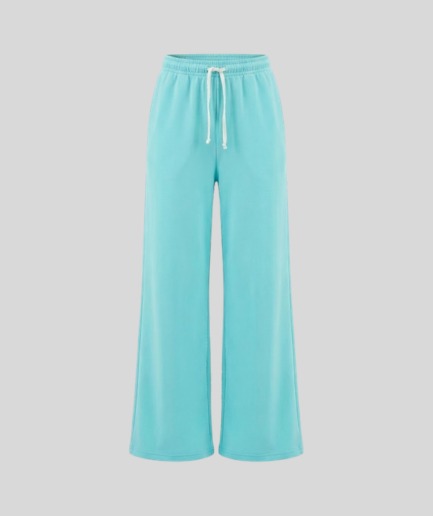 Aqua Blue Wide-Leg PJ