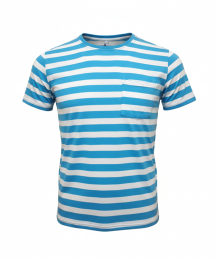 Ocean Blue Pocket Tee