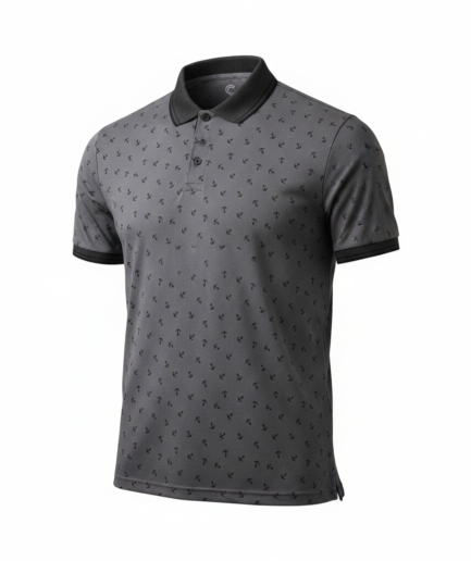 Grey Anchor Polo